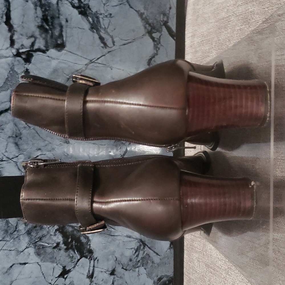 Karen Scott brown leather boots - Picture 6 of 8